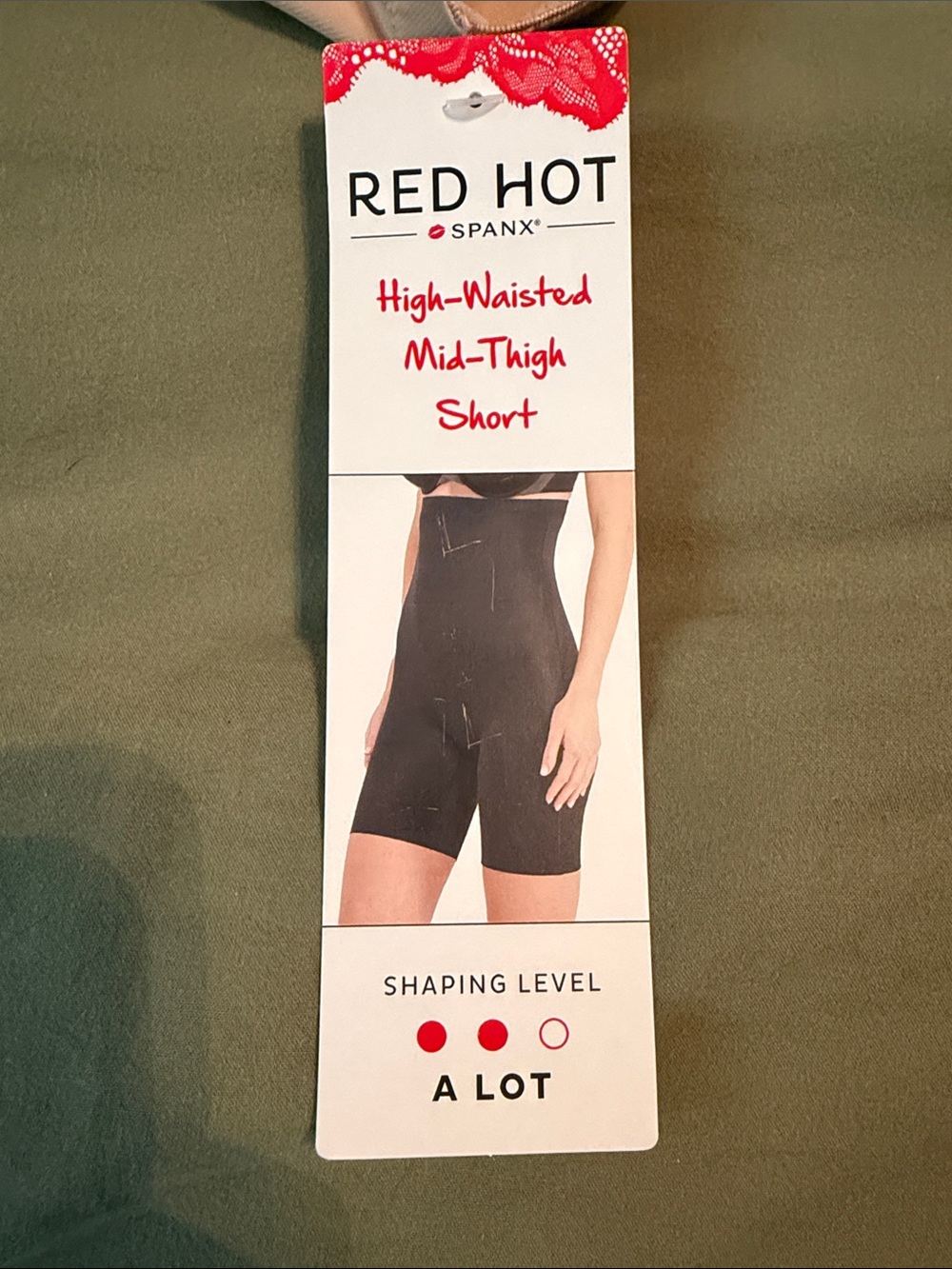 SPANX Red Hot High-Waist Shaping Short in Beige - Picture 6 of 6